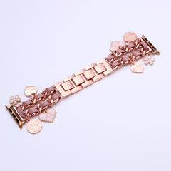 Rose Gold Chic Women's Fashion Charm iPhone Strap Watchband Trendy, Stylish, and Functional Accessory