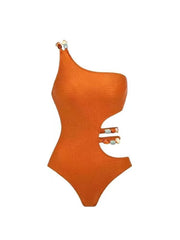 Chic French Style One Piece Swimsuit with Tulle Skirt Cover Up