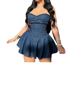 Ultimate Lucy Denim Micro Corset Mini Dress - Perfect Fit & Style