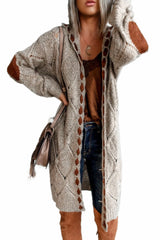 Women's Color Block Long Sleeve Cardigan Sweater – Trendy Knitwear