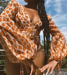 Women's Rhombus Plaid One-piece Swimsuit Flattering Cover Style