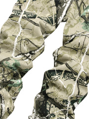 Forest Hunter Camo Flare Jeans Men's Stacked Camouflage Denim
