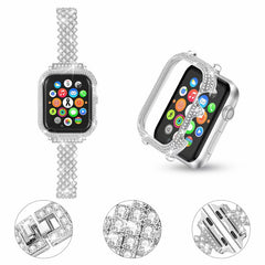 Women's Rhinestone Diamond Metal Watch Band  Elegant Sparkling Replacement Strap for Luxury Watches