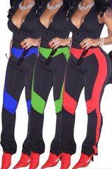 Color block halter jumpsuit for women summer one-piece romper