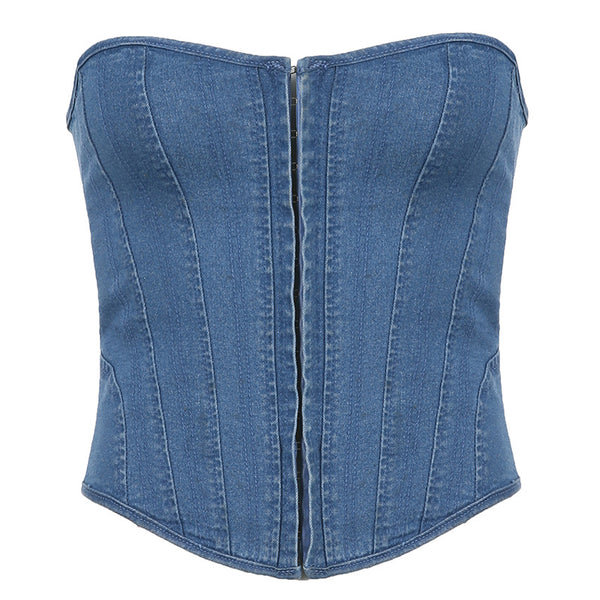 Chic in Denim: Elevate Your Look with Blue Jean Beauty Corset