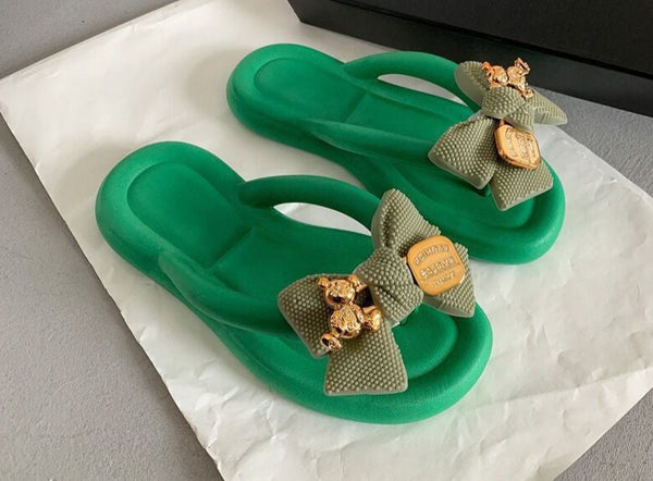Summer with Stylish New Charm Thong Sandals
