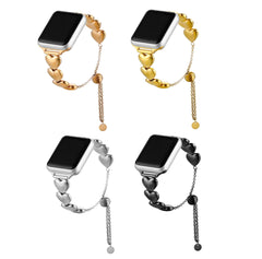 Women's Heart Chain Smart Watch Strap Stylish, Durable, and Compatible with All Smart Watches