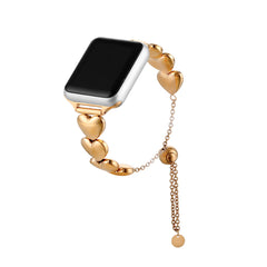 Women's Heart Chain Smart Watch Strap Stylish, Durable, and Compatible with All Smart Watches