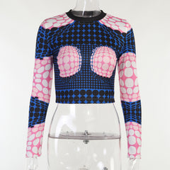 Flirty Polka Dot Knit Body Top
