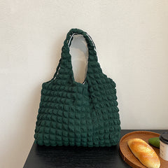 Large Diamond Stitch Elegance Tote Handbag