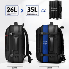 Vacpack Backpack 60L Expandable Air Backpack with Pump & Vacuum Compression