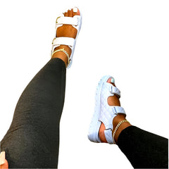 Women’s Luxury Platform Double Band Sandals Hybrid Style Summer Sandals