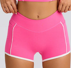 Plus Size Sports Bra and Shorts Set No-Bounce Wire-Free Camisole Top with Spaghetti Straps