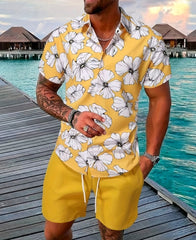 Coastal Coolness Men's Casual Beachwear Short Set Shop Today!