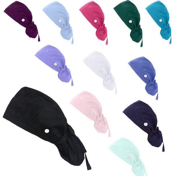 Nurse Ease Pure Cotton Adjustable Scrub Cap Soft, Breathable & All-Day Comfort