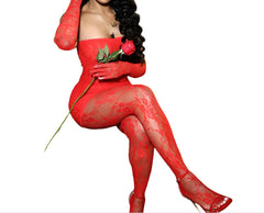 Chic Women's Sleeveless Lace Tank Top Dress & Leggings Set