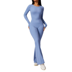 Long Sleeve Yoga Jumpsuit  Tight Fit Workout Wear for Women