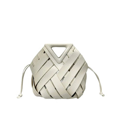 White Women's Triangle Magnetic Buckle Crossbody Handbag – Stylish & Versatile Women's Bag