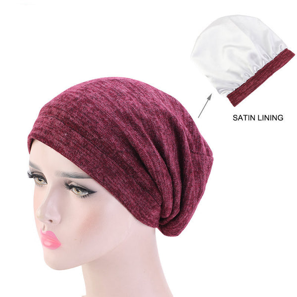 Two-Tone Satin Lined Surgical Cap  Comfort & Style for Healthcare Heroes