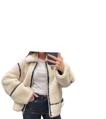 Women's Extreme Pile Fleece Adventure Jacket Faux Shearling Hoodie for Cold Weather Comfort