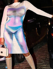 Make Heads Turn in the Digital Age: Virtual Vista 3D Printed Bodycon Dress