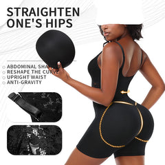 Plus Size Hourglass Sculpting Deep V Bodysuit Shapewear