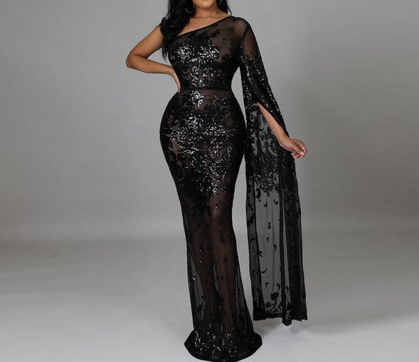 Starry Night Siren Women's Glamour Prom Dress