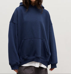 Blue Plus Size Women’s Big Evolution Hoodie  Extra Plush Oversized Lounge Sweatshirt