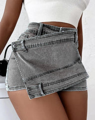 Denim Skirt/Short