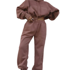 Women's Active Wear Hoodie Pant Set