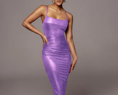 Women's lavender Suspensa Femme Pleated Chic SpringDress