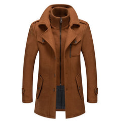 Brown Stylish Woolen Men's Jackets - Warm & Durable Winter Wear