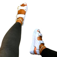 Women’s Luxury Platform Double Band Sandals Hybrid Style Summer Sandals
