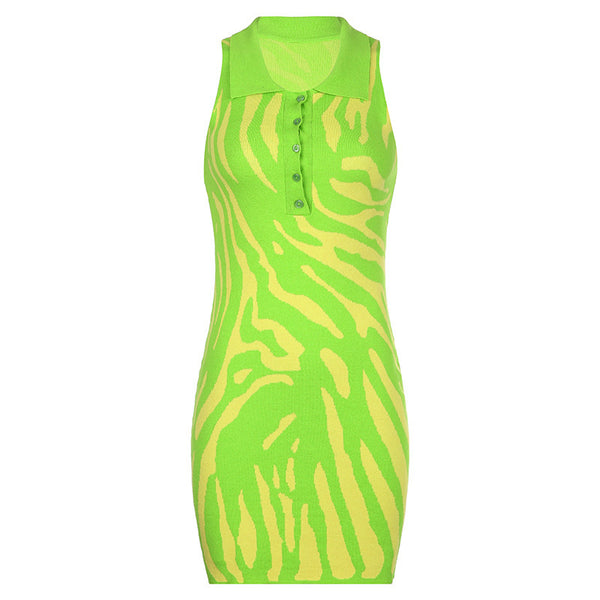 Women's Collar Button Tennis Dress