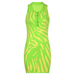 Women's Collar Button Tennis Dress