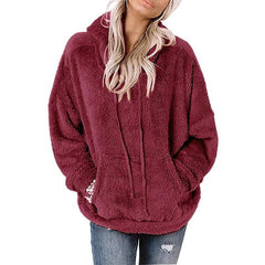  Women’s Boxy Oversized  Hooded Cardigan  Cropped Button Front Jacket with Pockets