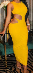 Sunset Soirée Neckline Beach Party Dress