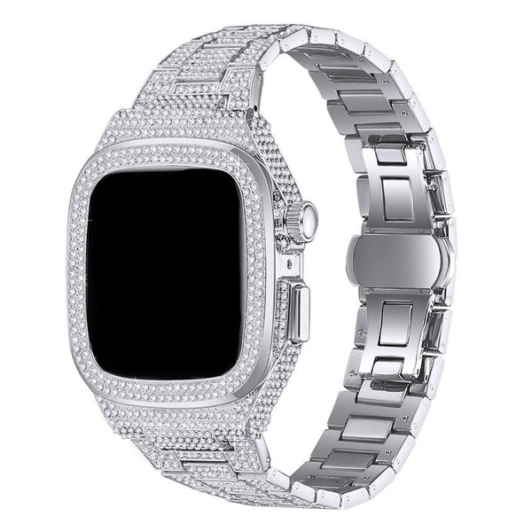 Luxury smart Full Diamond Inlaid  iphone Watch Strap Timepiece