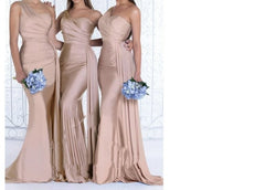One Shoulder Elegant Wedding Bridesmaid Dress