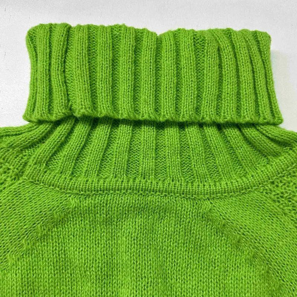 Women’s Cozy Knit Top Loose Fit Oversized Mock Neck Sweater
