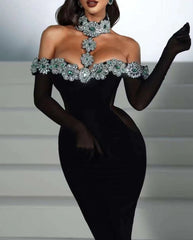 Elegant Women's Black Prom Dress – Sophisticated Formal Gown for Special Events