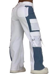 Women's High-Rise Cargo Wide-Leg Jeans