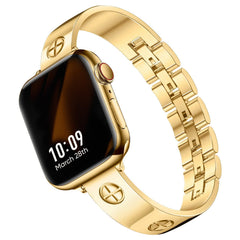 Gold Stainless Steel Cross Bracelet Durable iPhone Watchband Strap