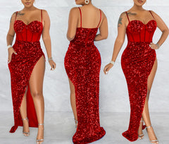 Sparkle Breeze Sequin Chic Sling Dress