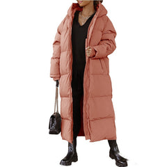 Women’s Lodge Down Hooded Long Parka Warm Winter Coat with Insulated Filling