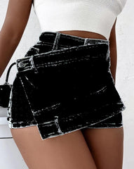 Denim Skirt/Short
