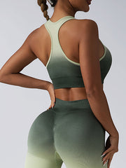 3Pack Seamless Ribbed Workout Set for Women  High Waist Yoga Shorts, Sports Bra & Activewear Outfit