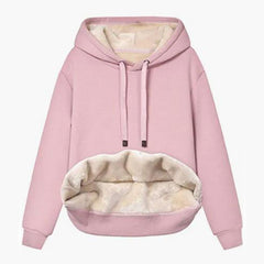 Pink Plus Size Everyday Luxe Thermal-Lined Hoodie  Ultra Warm & Stylish