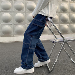 Men's  Wide Leg Jeans Hip Hop Casual