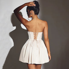 White Stunning Off-Shoulder Backless Dress, Perfect for Any Occasion